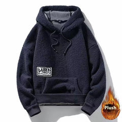 Thick Autumn And Winter Cashmere Hoodie Men - Otaj Gifts