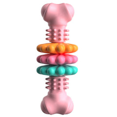 Dog Chew Toy Dog Bone Type  Dogs Teeth Cleaning Toys Indestructible TPR Bone Chewing Bite Resistant Teething Toys  Pet Products - Otaj Gifts