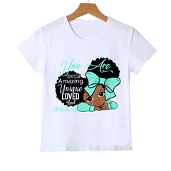 Children's T-Shirts White Summer Top - Otaj Gifts